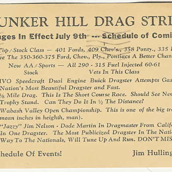 Bunker Hill Drag Strip 1961
