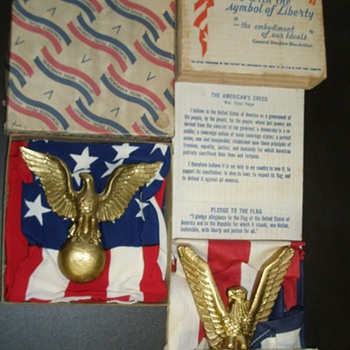  World War Two US American Flags MIB - Advertising