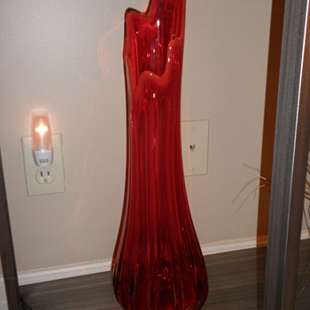 LE Smith 24" Swung Vases? - Art Glass