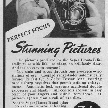 1951 - Zeiss Ikonta-B Camera Advertisement