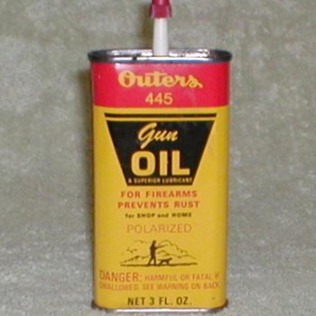 Outers 445 Gun Oil Tin - Outdoor Sports