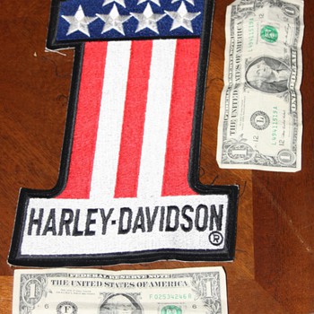 Harley Davidson #1 (number one) patch
