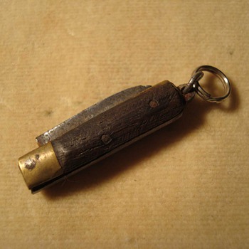 Ultra mini WWI era pocket knife/trench art watch fob?