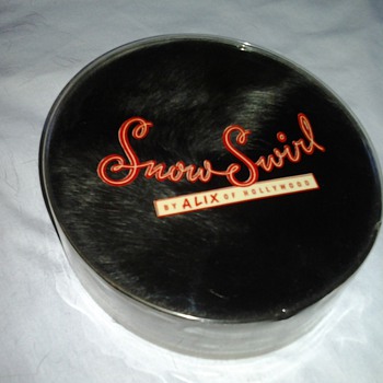 1960 Pill Box Hats ~ Snow Swirl Fur & Black Fabric with Hat Box - Hats