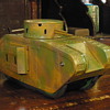 Gebruder Bing of Nurnberg, clockwork "Tank with guns" 1920s tinplate. 