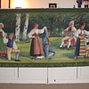 Swedish folk art banner paintings on canvas