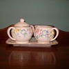 "The Hinode Japanese Sugar Creamer Tray Set