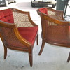 Arm chair with cane