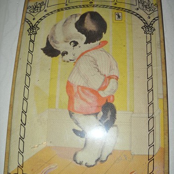 DOG IN THE CORNER REVERSE PRINT - Posters and Prints