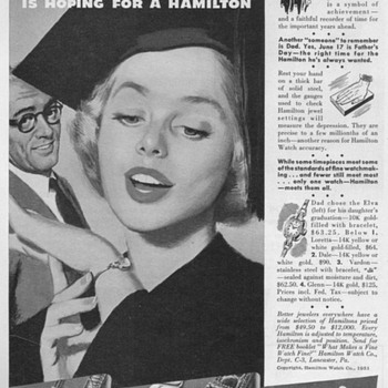 1951 - Hamilton Watch Advertisement