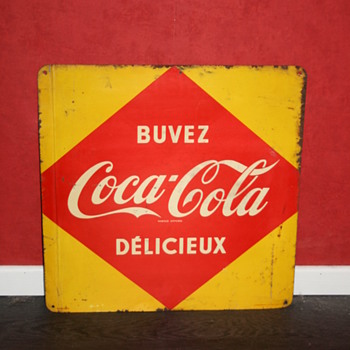 coca cola tin sign