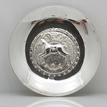 .830 Silver Zodiac Plate