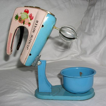 Tin Junior Mixer Toy with Stand and Bowl