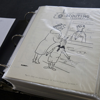 270 Cartoonist Drawings, 17 Artists - Paper