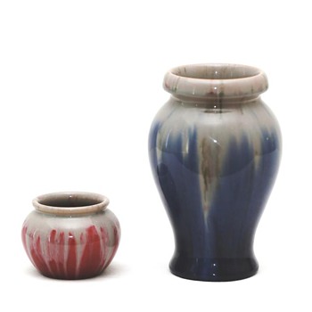 Drip Glaze Vases, Michael Andersen (Denmark), 1924 - Art Pottery