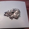 Mexican silver brooch