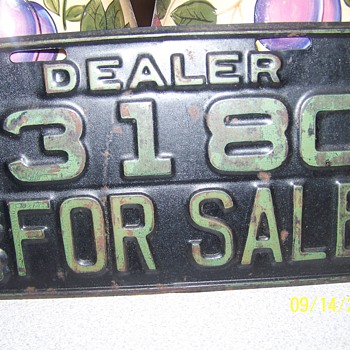 1933 Arkansas Dealer tags - Signs