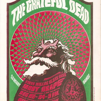 Hippie Santa Claus - Posters and Prints