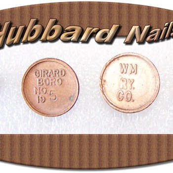 Rare Hubbard Pole Nails - Railroadiana