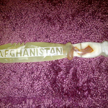 Afghanistan Knife carving made out of Marble