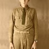 WWI Photo . Same family name as boy and dog 