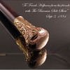 Gold walking stick P.T. Barnum's Circus 1884