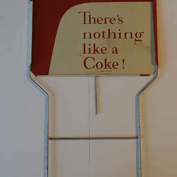 1958 Coca Cola display sign.