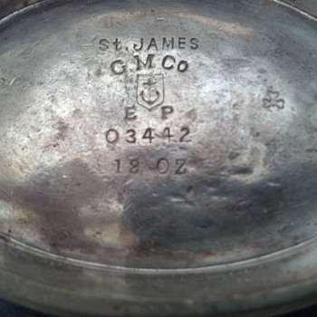 St. James G.M Co, EP- 12oz  sugar bowl... unknown ID??  - Sterling Silver