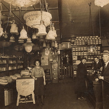 Electrial Service Store, c. 1923,  and Fur Shop, c.1930 - Photographs
