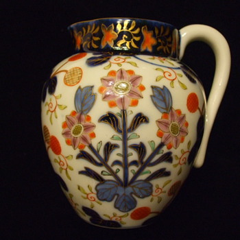 My Favorite PORCELAIN JUG -Flow Blue & Overglaze Enamels-IMARI