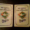 1985 Kansas City Royals pocket schedule