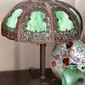 My Handel Teroca Rambling Rose Lamp - Lamps