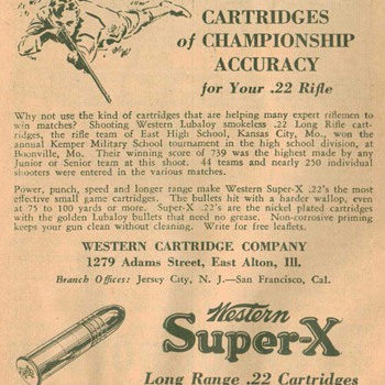 1932 Western Cartridges Advertisement