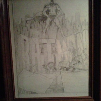 Pat Broderick original Batman art before he was famous