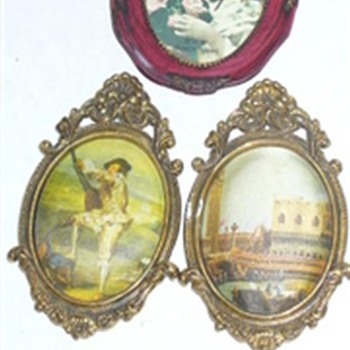 Old Framed Cloth Photos  - Posters and Prints