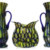 A RARE DECO KRALIK HONEYCOMB SET