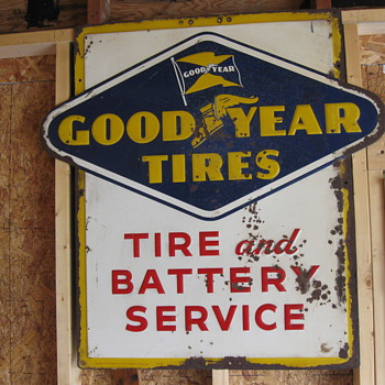 goodyear tires sign dated 6-55