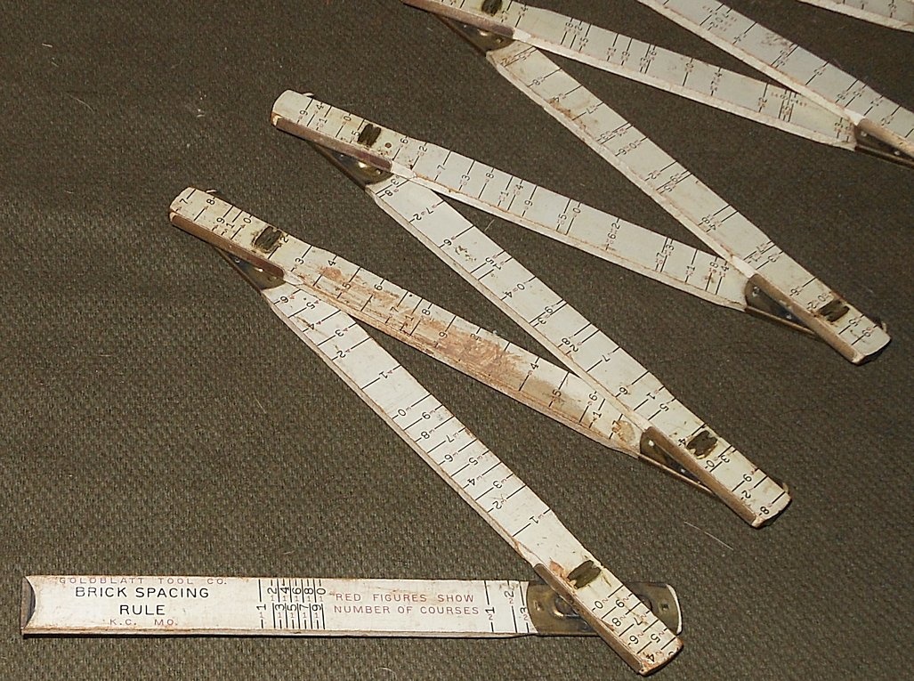 Vintage Goldblatt Brick Masons Folding Six Foot Ruler Collectors Weekly