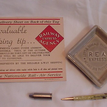 Railway Express Agency advertising items