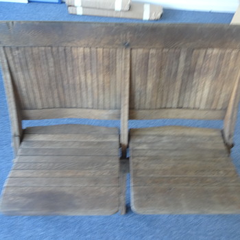 Oak folding seats Beach/School/Theatre? - Furniture