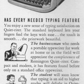 1952 - Remington "Quiet-riter" Typewriter Advertisement