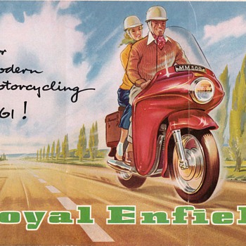 1961 Royal Enfield Motorcycles Brochure / Poster
