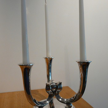 WMF IKORA WAGENFELD (?) CANDLESTICK - Art Deco