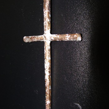 Gilt Antique Jesuit Crucifix found on beach West side of Kobe Japan
