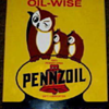 PENNZOIL oil Wise PORCELAIN OVERLAY 