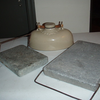 Soapstone Foot Warmer...... Ceramic Foot Warmer (blind Pig) - Victorian Era
