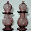 Free Blown Amethyst Salt and Pepper Shakers