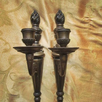 New Set of Wall Sconces for Candles Can Someone tell me the Style? - Lamps
