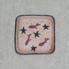 Square pottery bowl