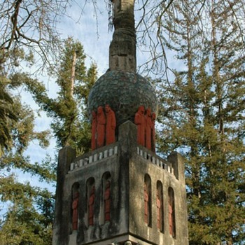 Outsider Art Tower - made by a German refugee nun in the 1930s - Folk Art